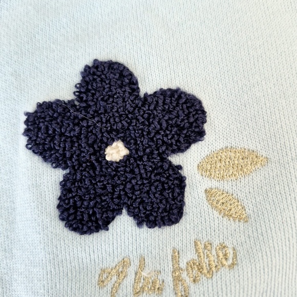 Blue Floral Sweatshirt - Picture 2 of 4